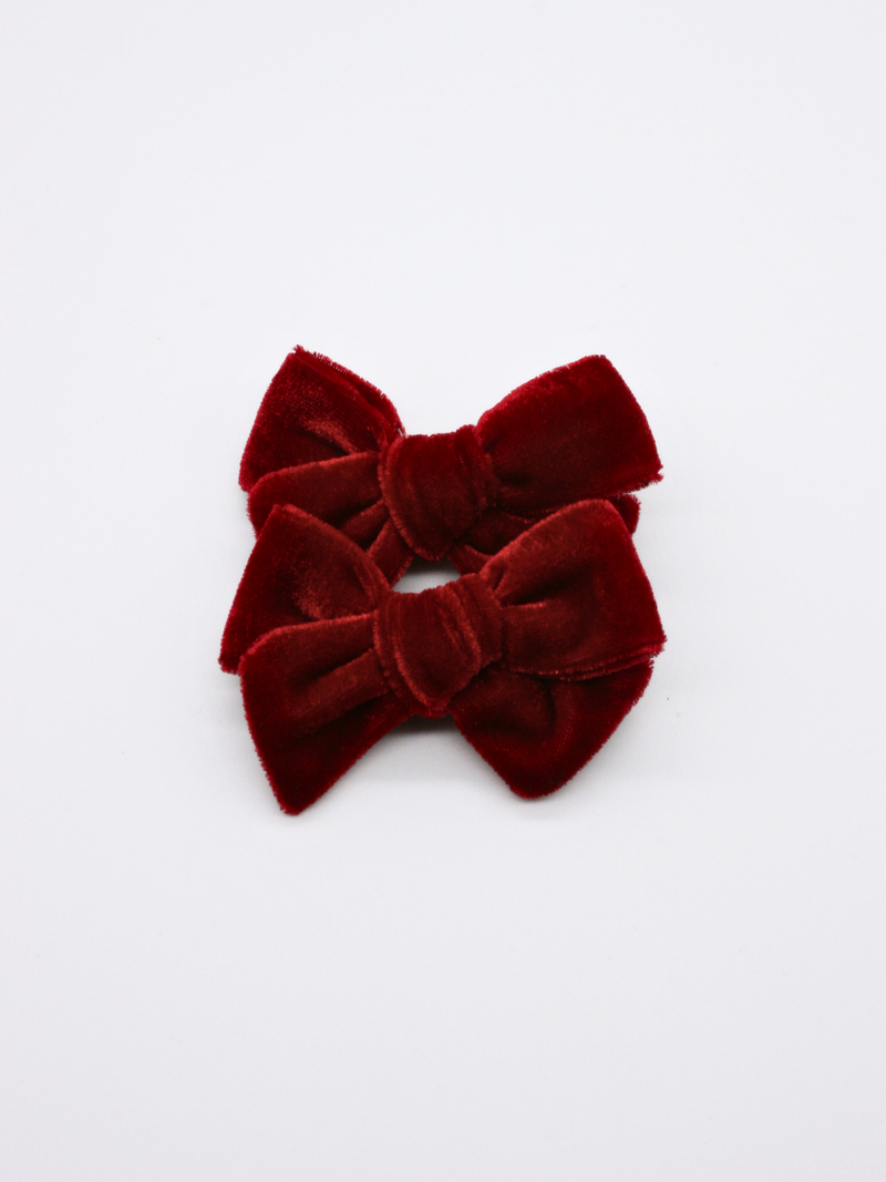 2-pack Ester Mini Bow - Velvet