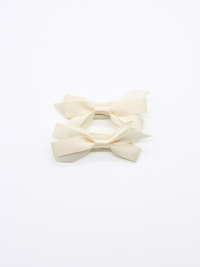 2-pack Isabel Mini Bow Clip - Cream