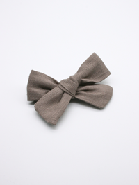 Ester Linen Bow - Griege