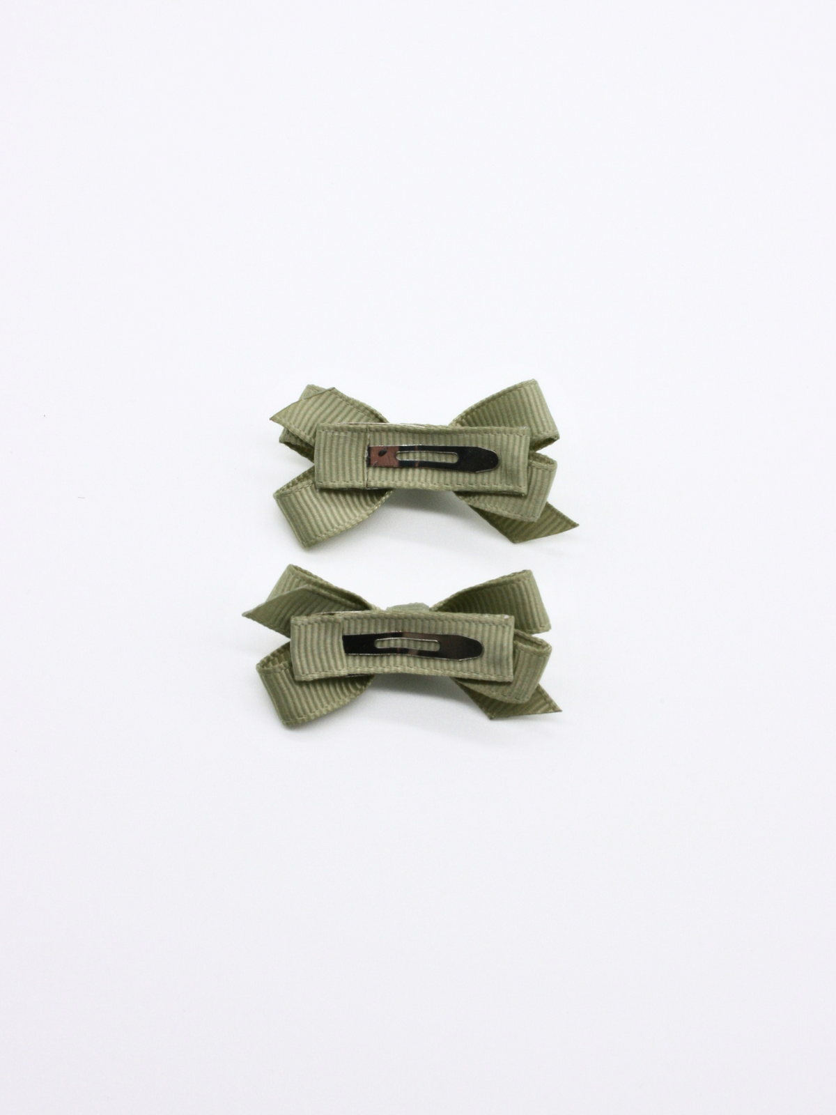 2-pack Lovelia Mini Bow Clip - Olive