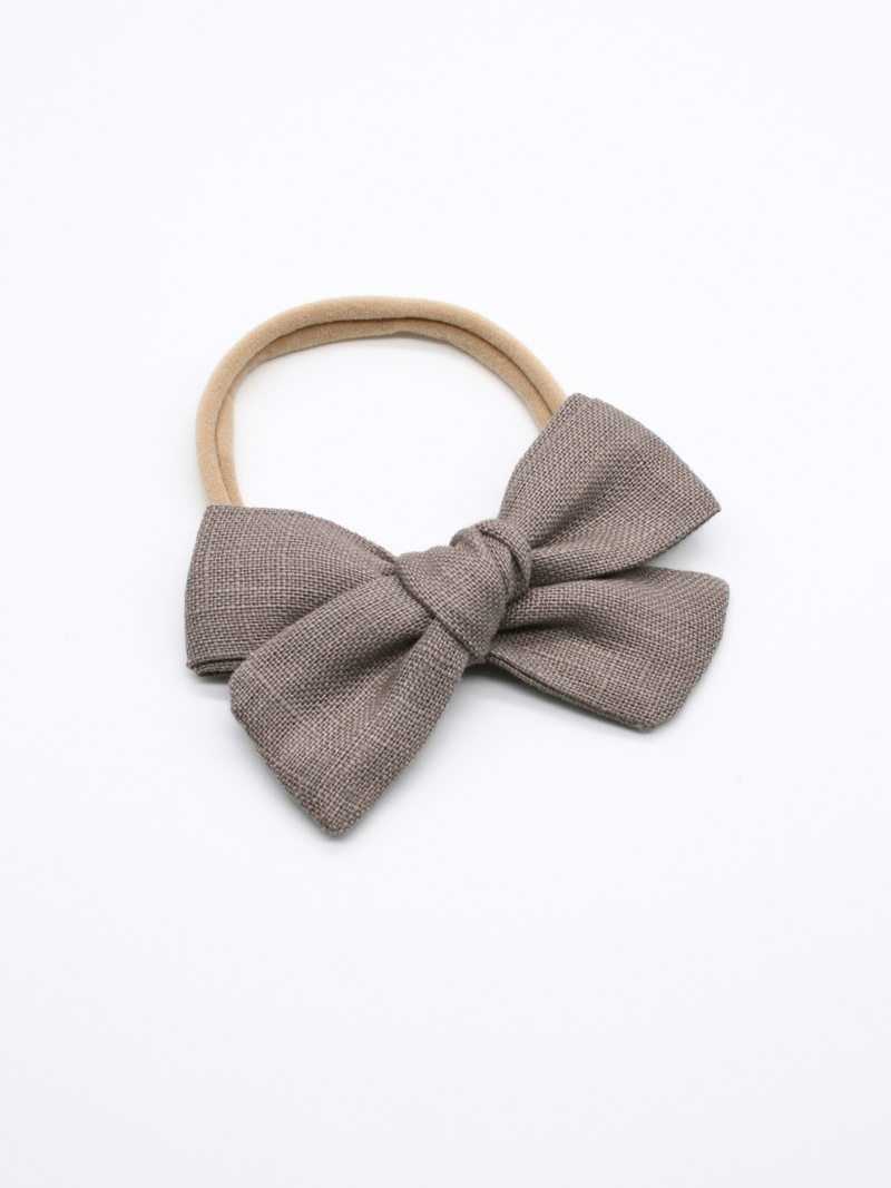 Ester Bow Hair Band - Griege