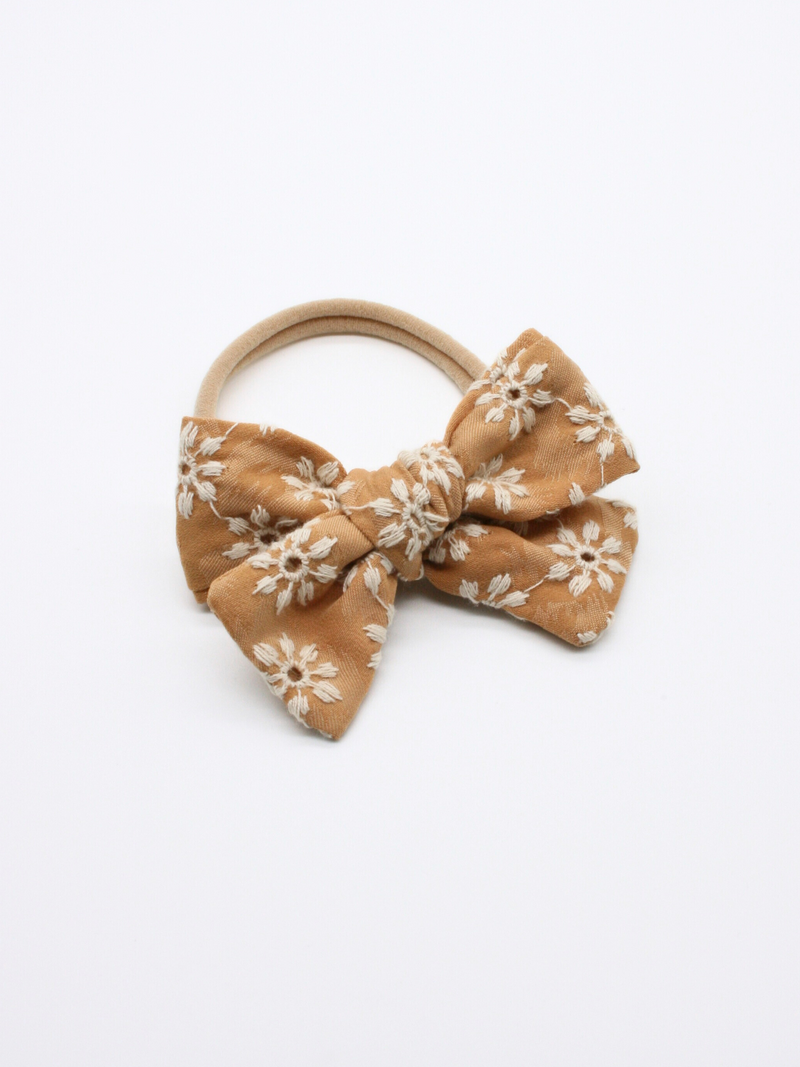 Ester Bow Hair Band - Mustard