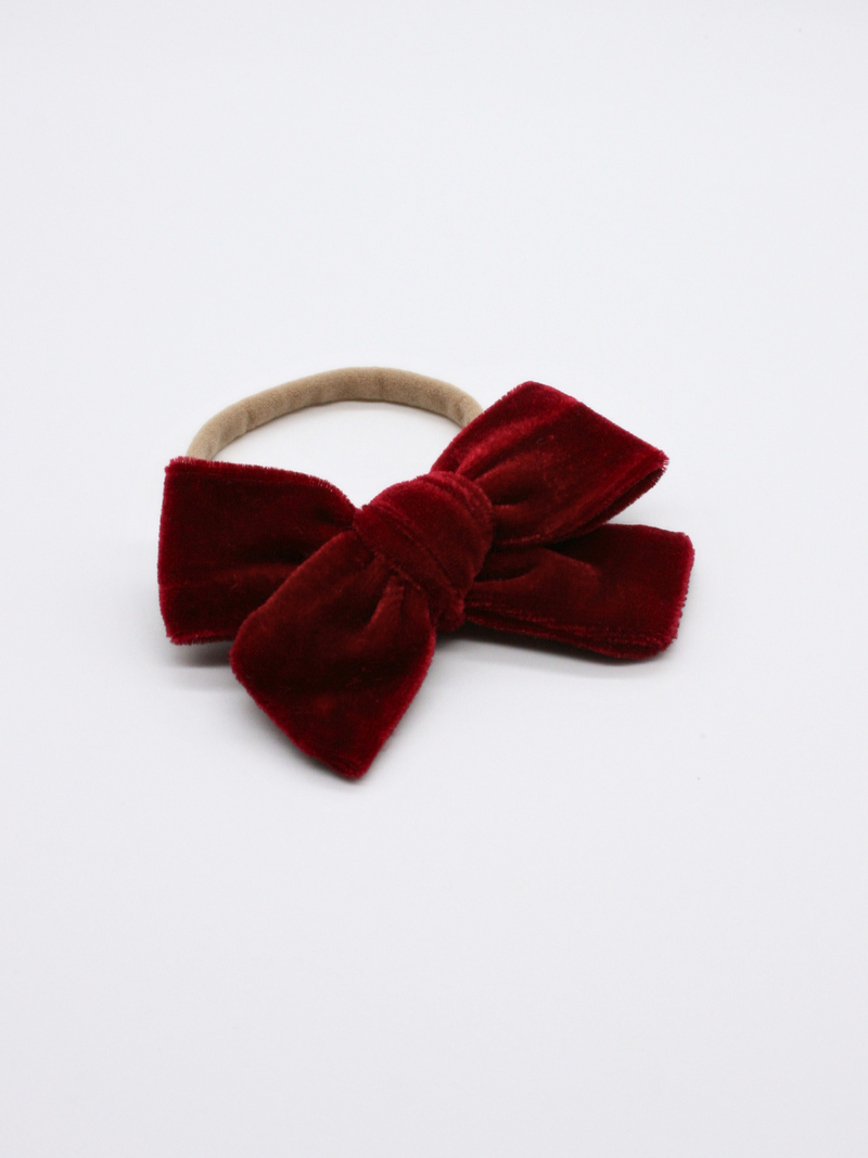 Ester Bow Hair Band - Velvet