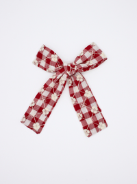 Lilly Bow - Red Gingham