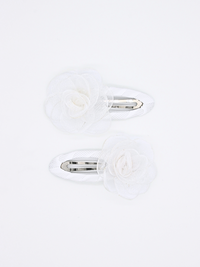 2-pack Iris Clip White - Sweet Rose