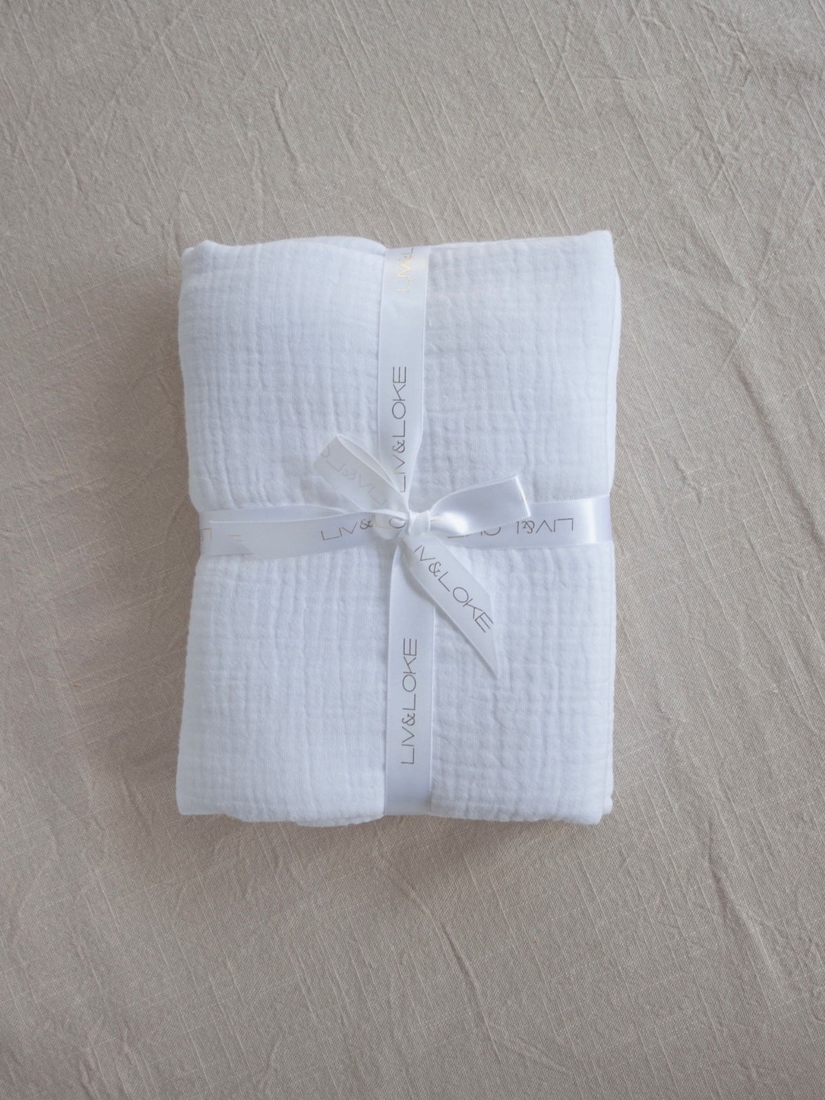 Organic Cotton Swaddle Blanket - White