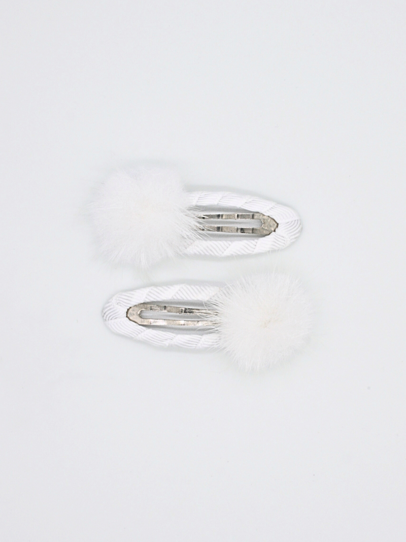 2-pack Iris Clip White - Fluffy White