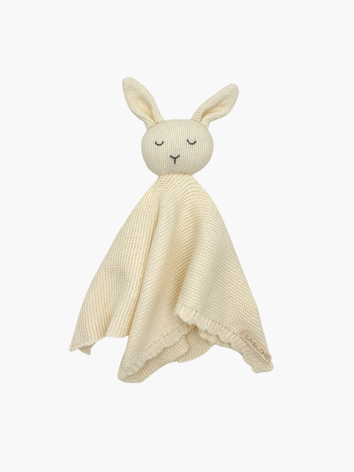 Organic Cotton Knit Snuggle Bunny - Cream