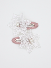 2-pack Iris Clip Dusty Mauve - Snowflake