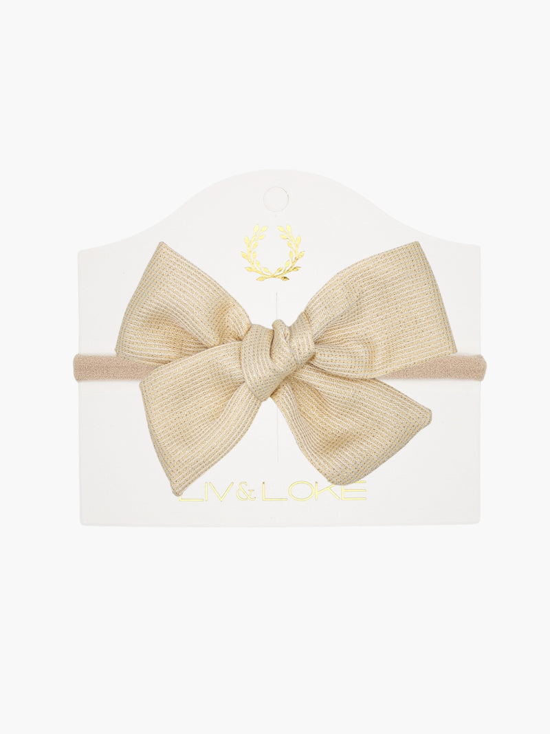 Ester Bow Hair Band - Glittery