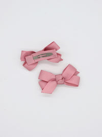 2-pack Lovelia Mini Bow Clip - Rose