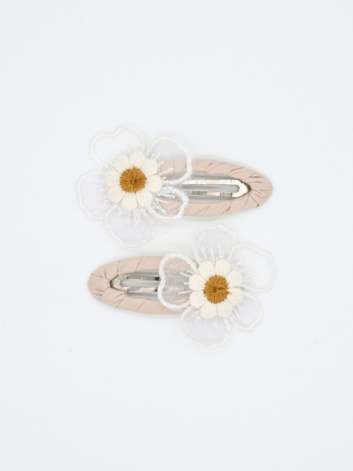 2-pack Iris Clip Beige - Water Lily