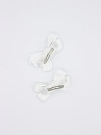 2-pack Lovelia Mini Bow Clip - White