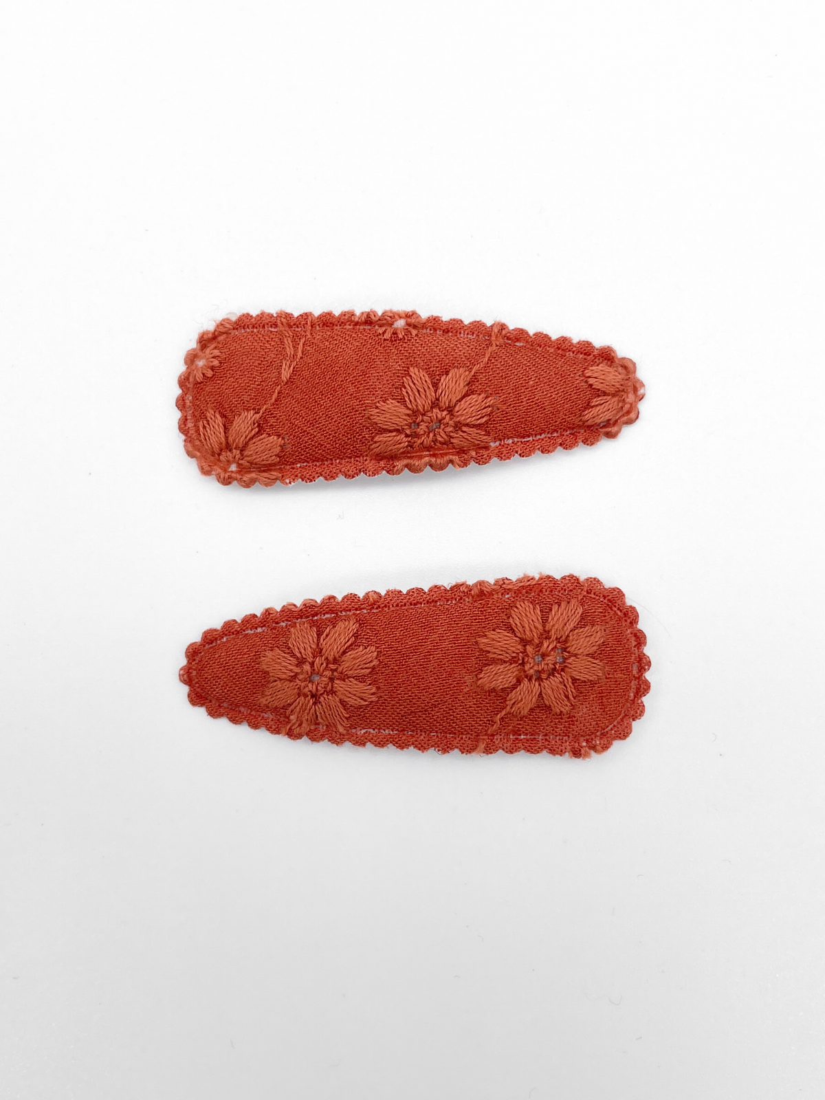 2-pack Ilse Fabric Hair Clip - Cherry Embroidery
