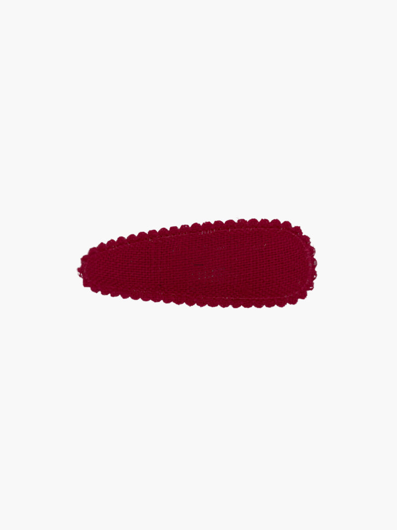 Ilse Fabric Hair Clip - Maroon