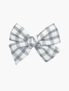 Ester Bow - Ice Blue gingham