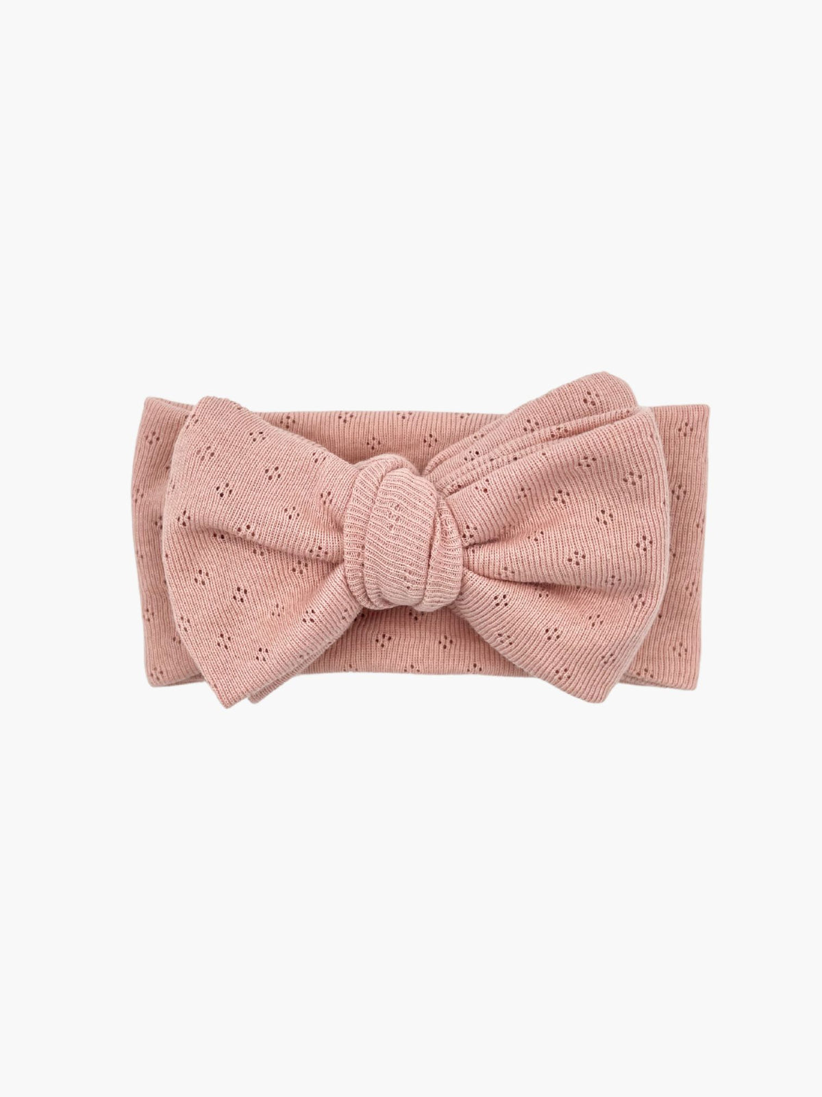 Viola Pointelle Headband - Dusty pink