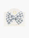 Ester Bow - Ice Blue gingham